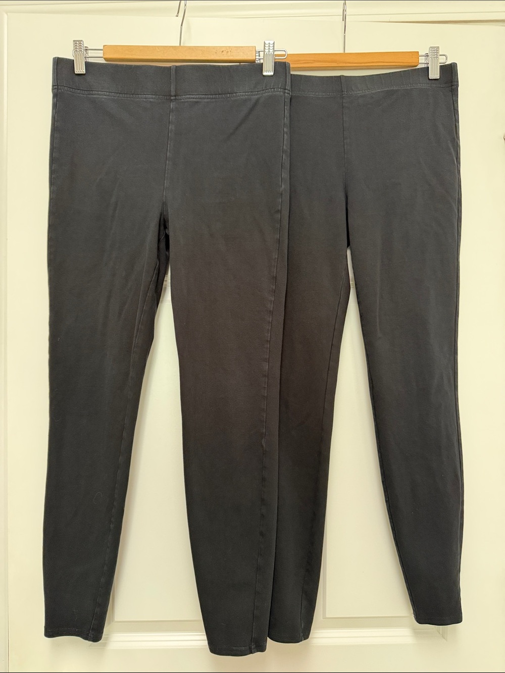 Lot of 2 Madewell Black Cotton Leggings